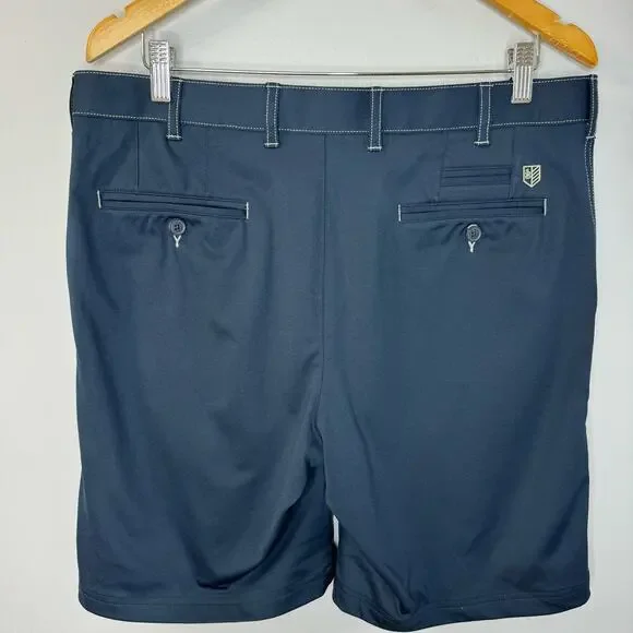 Bobby Jones  R18 Tech Performance Golf Shorts Stretch Navy Blue Men's 35 - Picture 4 of 6